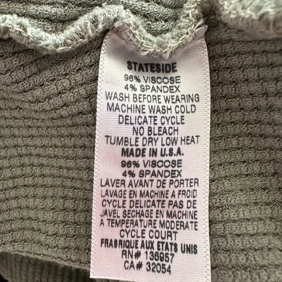 Stateside Waffle Knit Boxy Henley - Picture 6 of 8